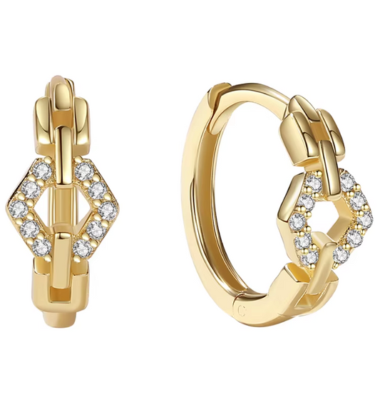 Brook Huggie Hoops