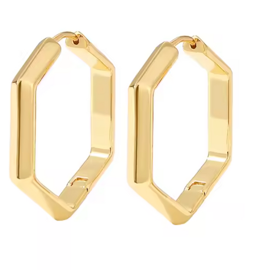 Marissa Hexagon Hoops