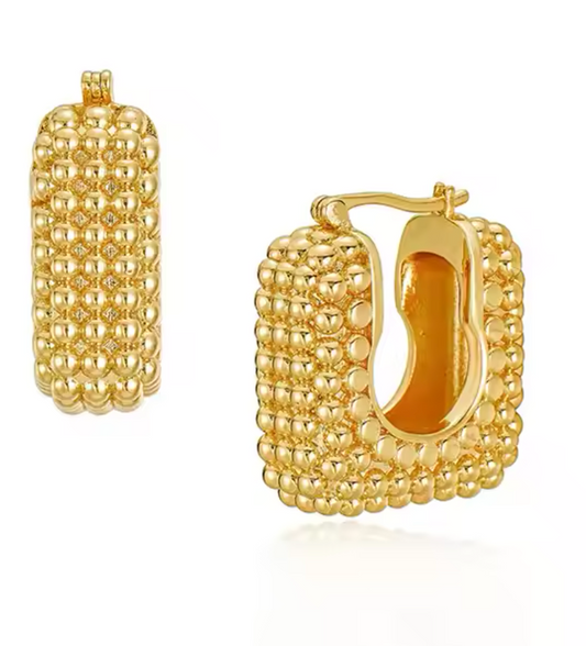 Teresa Beaded Hoops
